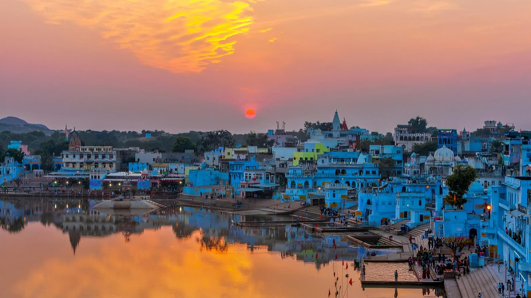 Pushkar Sunset Image